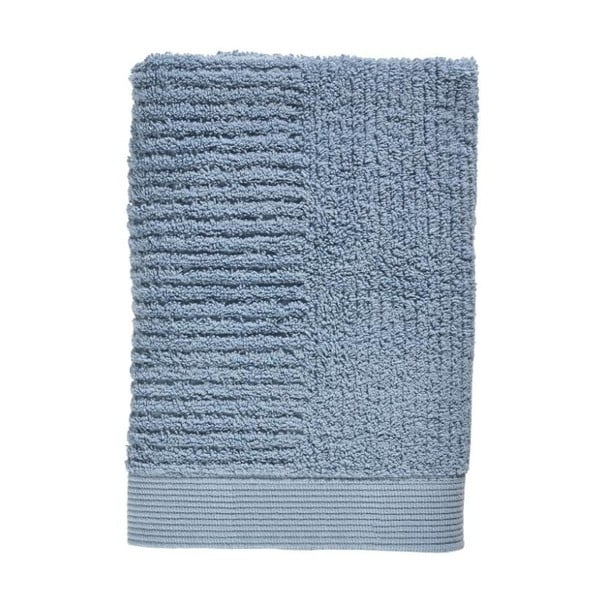 Modrý uterák zo 100% bavlny Zone Classic Blue Fog, 50 × 70 cm