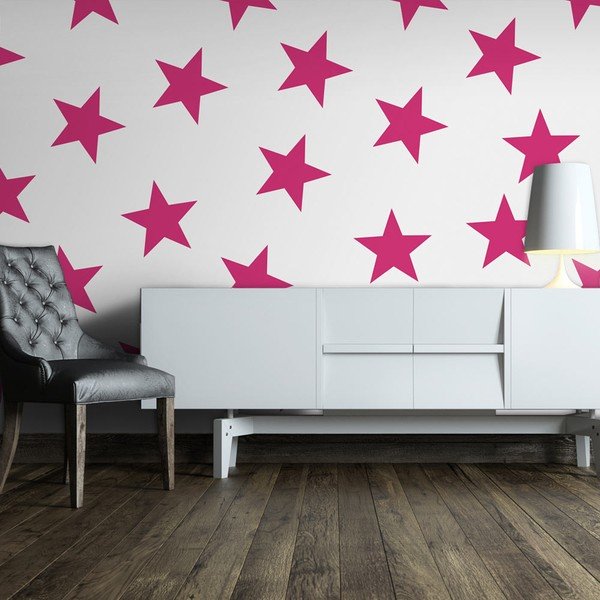 Veľkoformátová tapeta Artgeist Pink Star, 400 x 280 cm-image-1