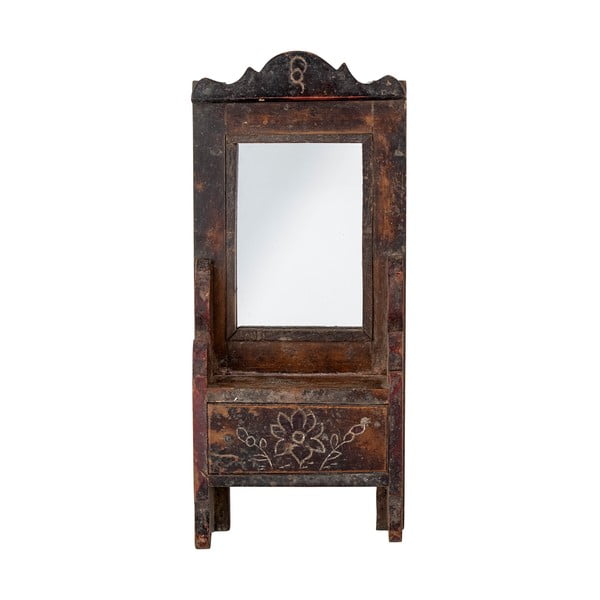 Nástenné zrkadlo s dreveným rámom 17,5x43 cm Sehar – Bloomingville-image-3