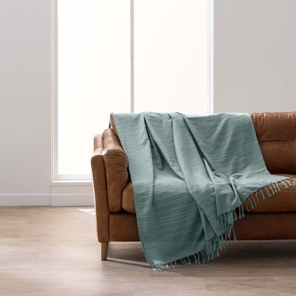 Zelený bavlnený pléd 125x150 cm Lilia – douceur d'intérieur-image-3