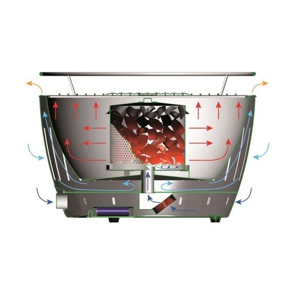 Prenosný gril na drevené uhlie ø 35 cm Classic – LotusGrill-image-3