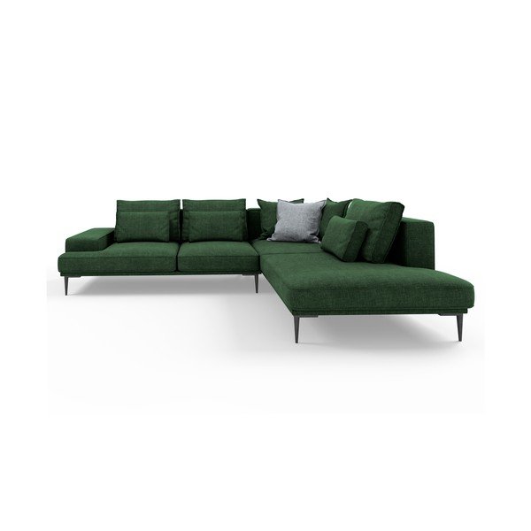 Zelená rozkladacia rohová pohovka Interieurs 86 Liege, pravý roh-image-2