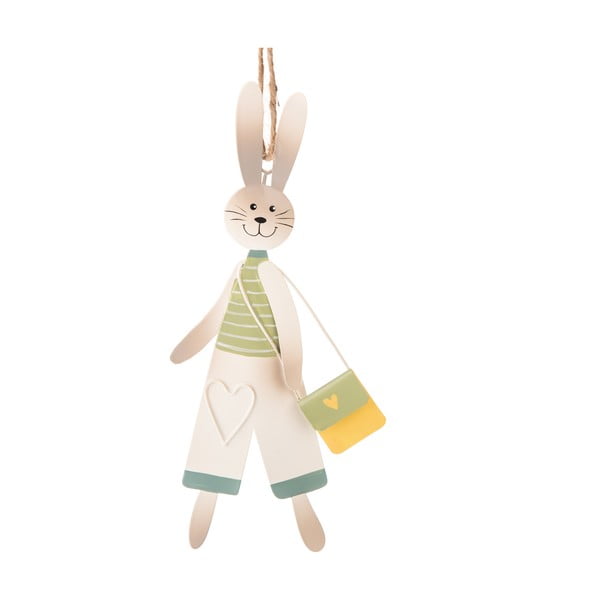 Kovová závesná dekorácia Dakls Mr. Bunny