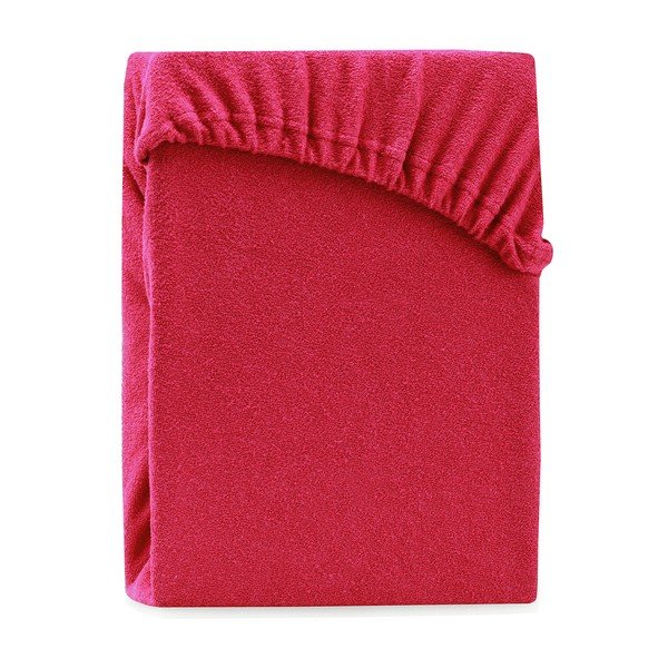 Bordó červená elastická plachta s vysokým podielom bavlny AmeliaHome Ruby, 200 x 140-160 cm-image-2