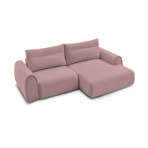 Svetloružová rohová pohovka Aden – Bobochic Paris-image-4