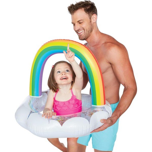 Nafukovací kruh pre deti v tvare dúhy Big Mouth Inc.-image-1