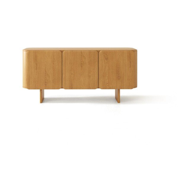 Komoda z dubového dreva v prírodnej farbe 160x76x45 cm Charlotte – Micadoni -image-2