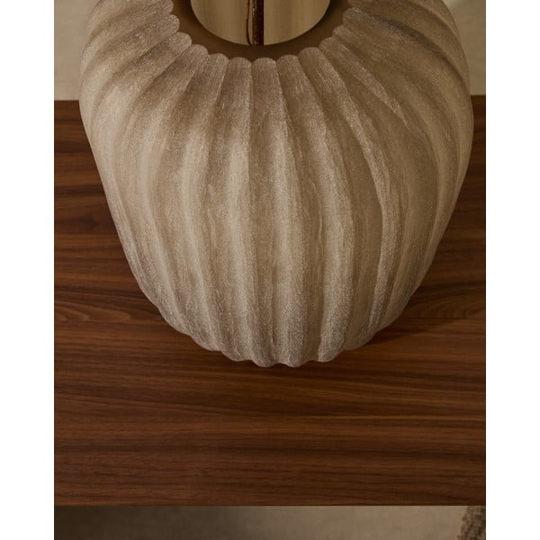 Béžová sklenená váza (výška 27 cm) Lumia – Kave Home-image-1