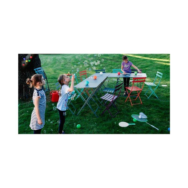 Sada 2 svetlobéžových skladacích záhradných stoličiek Fermob Bistro-image-2