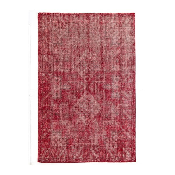 Červený ručne viazaný vlnený koberec Linie Design Sentimental, 140 x 200 cm