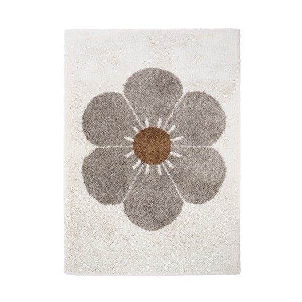 Svetlosivo-krémový detský koberec 120x170 cm Bohemian Daisy – Nattiot