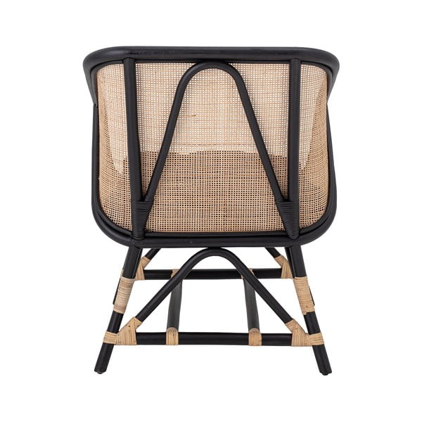 Čierno-béžové kreslo s výpletom Loue - Bloomingville-image-4