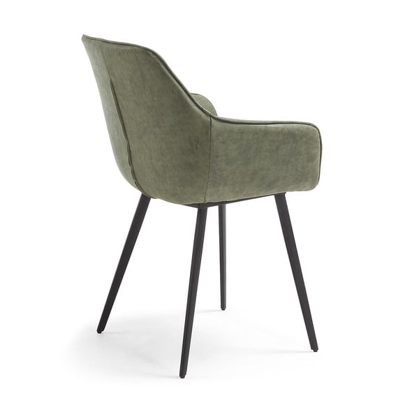 Kaki jedálenské stoličky z imitácie kože v súprave 2 ks Amira – Kave Home-image-3