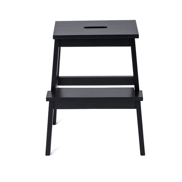 Čierna stolička z kaučukového dreva Corg - Bonami Selection-image-2