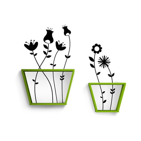Polica Pots Green