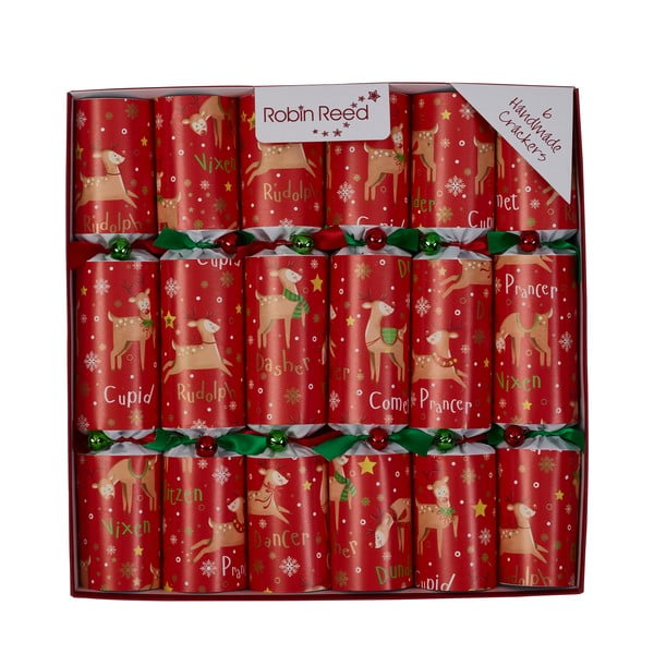 Vianočné crackery v súprave 6 ks Rudolph & Friends – Robin Reed