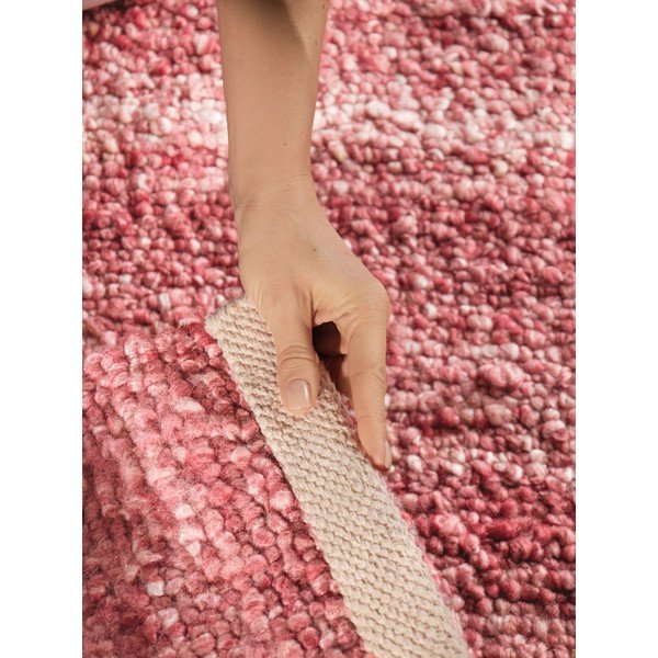 Tmavoružový ručne tkaný koberec z materiálu buklé 160x230 cm Notting Hill Portobello – Ted Baker-image-3