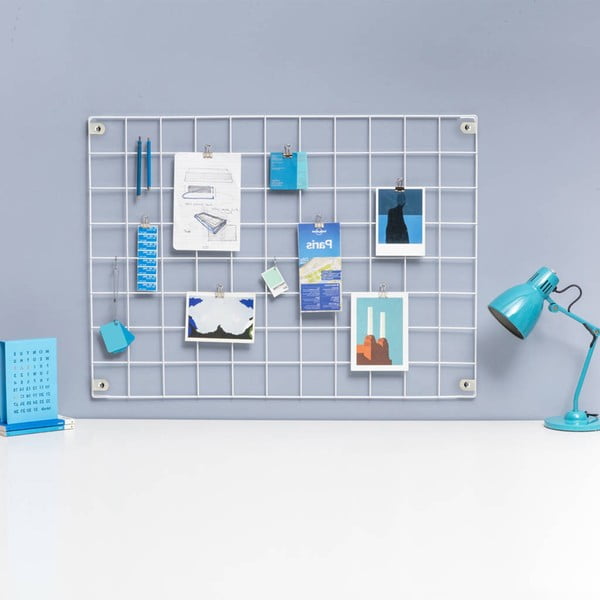 Biela kovová nástenka Reminder, 50 × 70 cm-image-2