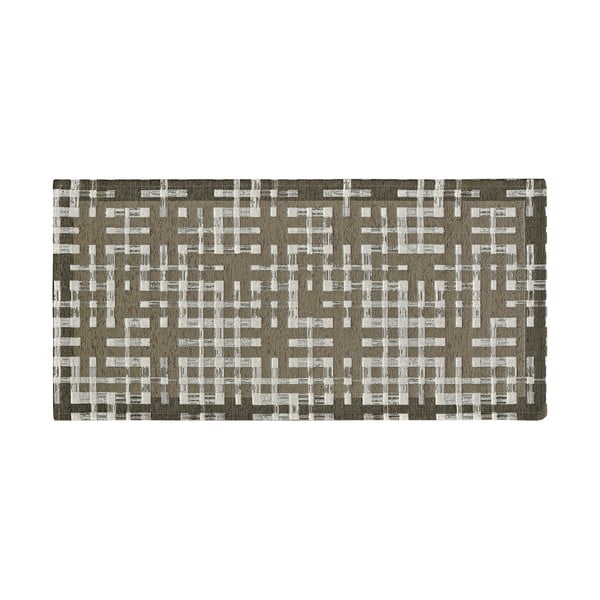Hnedý umývateľný behúň 55x115 cm Dama Fango – Floorita