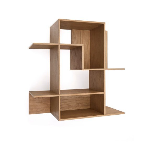 Modulárny policový systém v dekore duba v prírodnej farbe 80x80x25 cm Ina – Kave Home