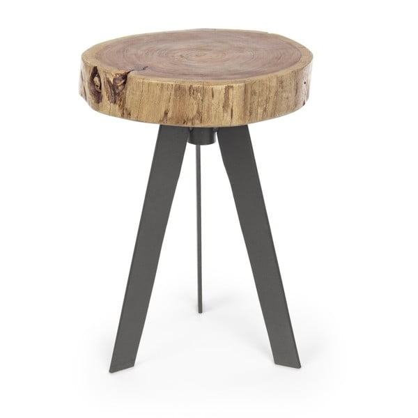 Odkladací stolík z akáciového dreva Bizzotto Aron, Ø 32 cm
