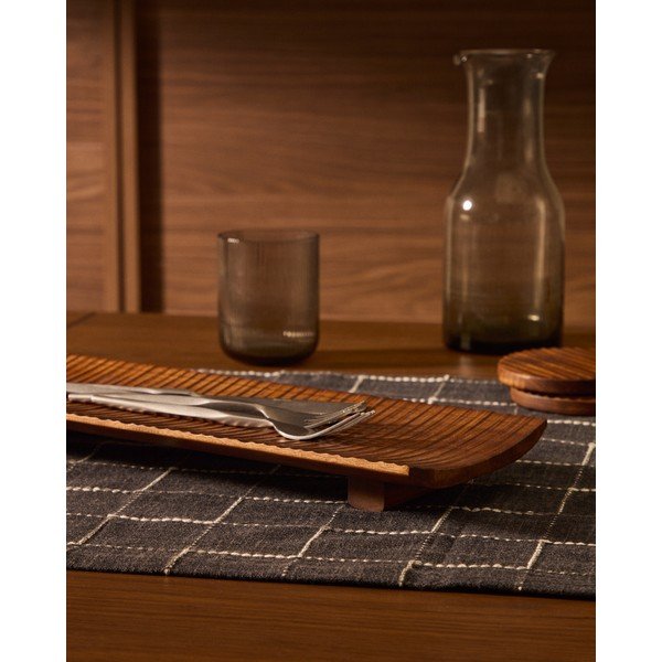 Servírovacia drevená tácka 15x38 cm Rommu – Kave Home-image-1