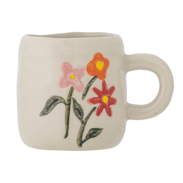 Krémovobiely kameninový detský hrnček 110 ml Millie – Bloomingville Mini