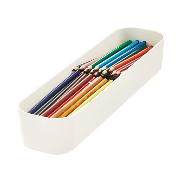 Biely úložný box iDesign Eco, 9 x 36,5 cm-image-1