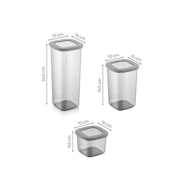 Plastové dózy v súprave 12 ks na potraviny Fresco – Hermia-image-3