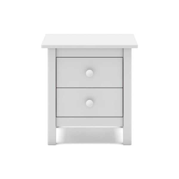 Biely detský nočný stolík z borovicového dreva Max - Marckeric-image-3