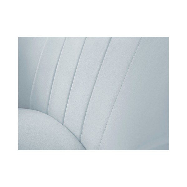 Svetlomodré zamatové kreslo Mazzini Sofas Sardaigne-image-4