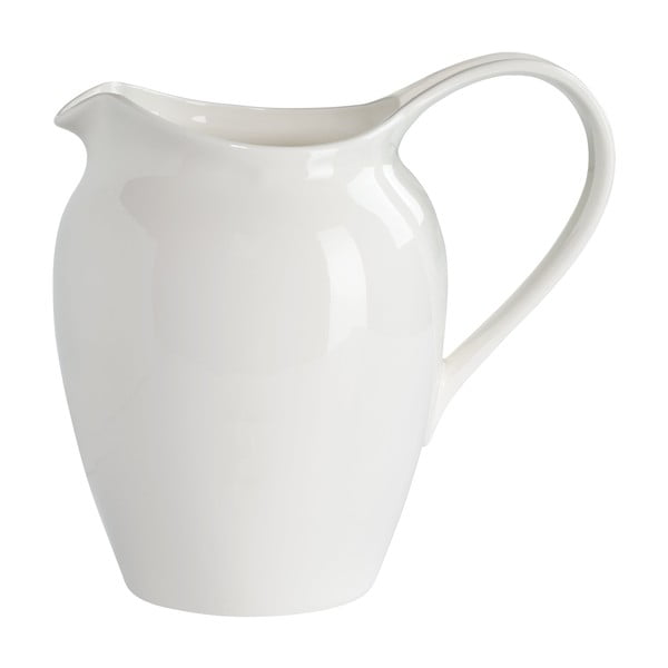 Biela porcelánová nádobka na mlieko Maxwell & Williams Basic, 2,02 l