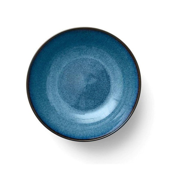 Čierna/modrá servírovacia miska z kameniny 1,8 l Gastro Dark Blue/Black – Bitz-image-1