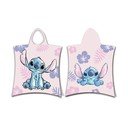 Svetloružové bavlnené detské pončo Lilo and Stitch – Jerry Fabrics