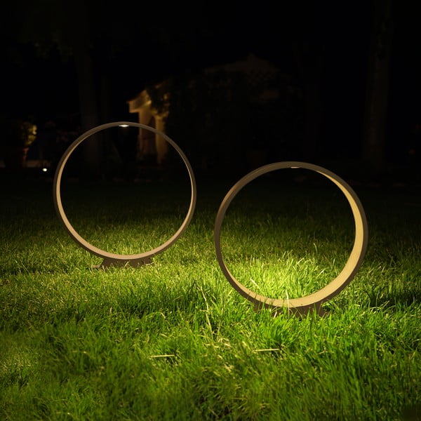 Čierná stojacia lampa SULION Nala, ø 40 cm-image-3