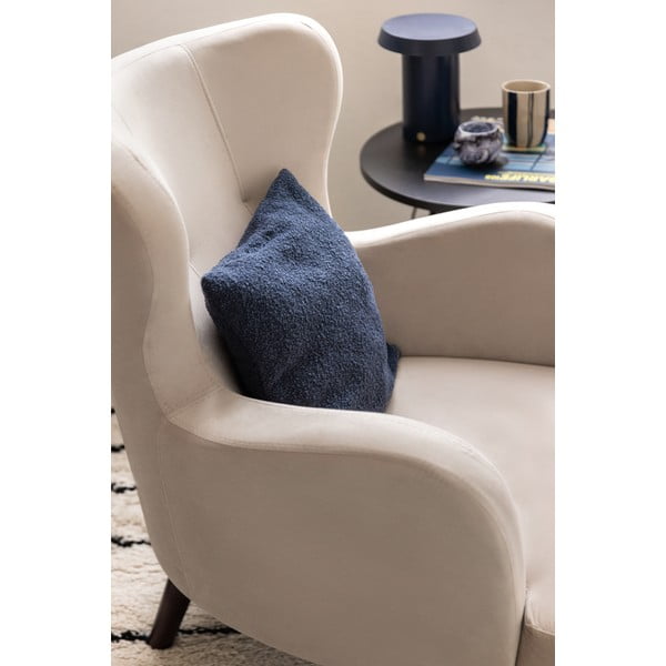 Zamatové kreslo ušiak v mentolovej farbe Noemye – Bonami Selection-image-1