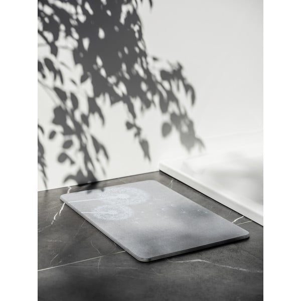 Sivá kúpeľňová predložka z kremeliny 39x60 cm Astera – Wenko-image-1