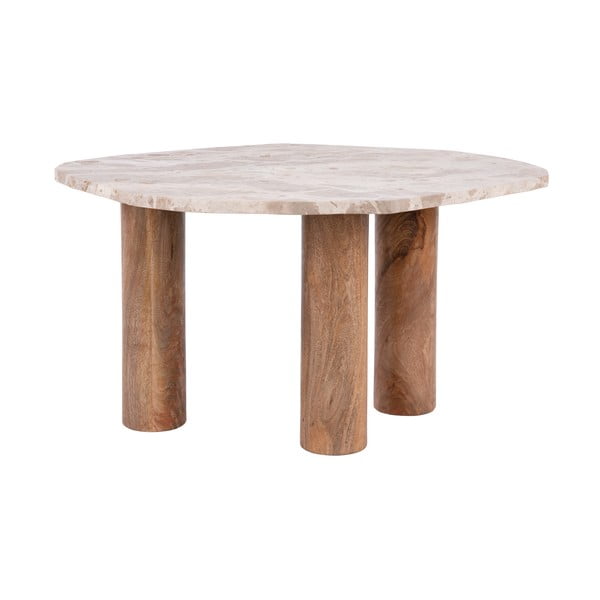 Odkladací stolík s doskou v dekore mramoru 50x75 cm Organic – Leitmotiv-image-3