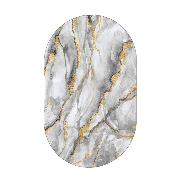 Koberec v sivo-zlatej farbe 60x100 cm – Rizzoli