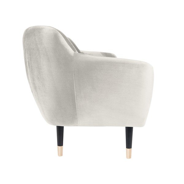 Krémová pohovka s čiernymi nohami Mazzini Sofas Benito, 188 cm-image-3
