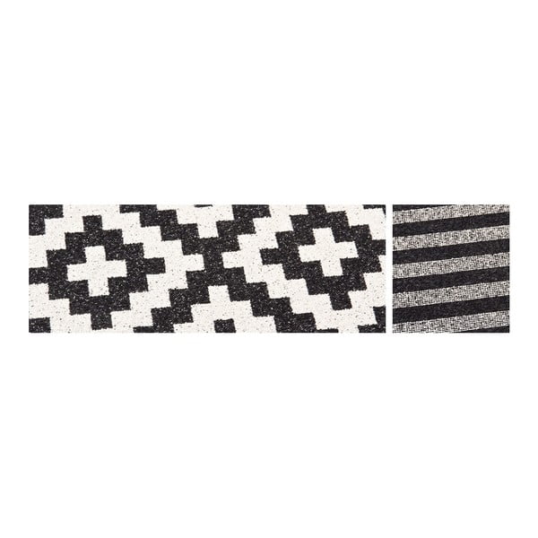 Čierno-biely vzorovaný obojstranný koberec Narma Viki, 160 x 230 cm-image-3