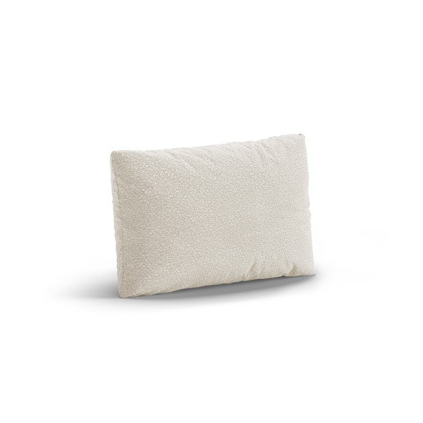 Biely vankúš na gauč z textílie buklé Poppy – Micadoni -image-1