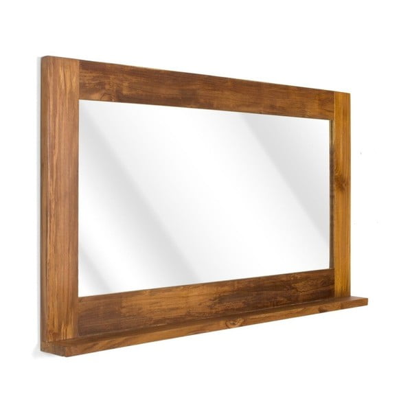 Zrkadlo s rámom z teakového dreva SOB masy