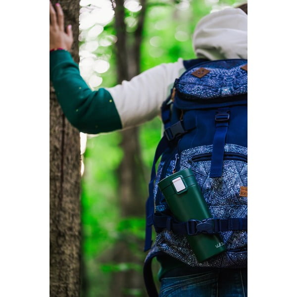 Zelený cestovný termohrnček Vialli Design Fuori, 400 ml-image-4