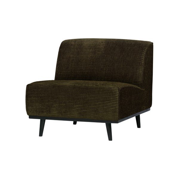 Tmavozelené menčestrové kreslo BePureHome Statement-image-1