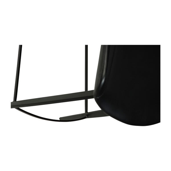 Čierna koženková barová stolička DAN-FORM Denmark Hype-image-2