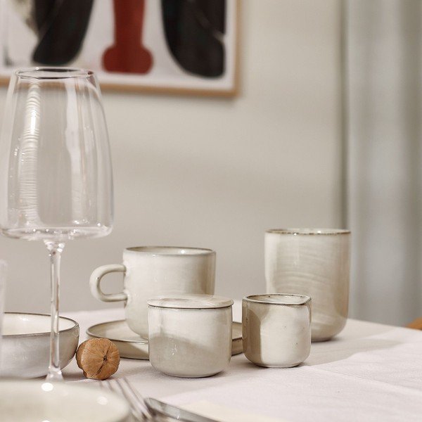Slonovinová kameninová šálka 240 ml Meridian – Salt&Pepper-image-1