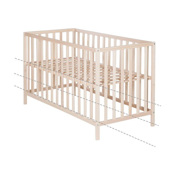 Postieľka v prírodnej farbe 60x120 cm Cosi – Roba-image-3