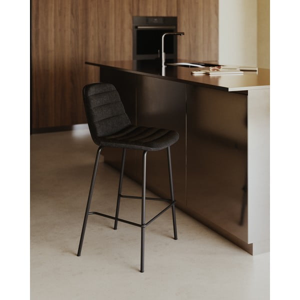 Čierne barové stoličky v súprave 2 ks 92,5 cm Zunilda – Kave Home-image-1