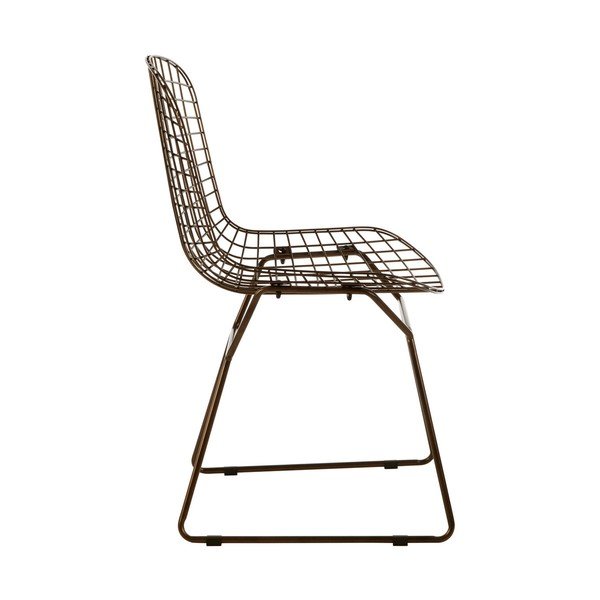 Kovová jedálenská stolička v bronzovej farbe District – Premier Housewares-image-4